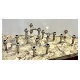 6-pc set of mid century stacking candle holders