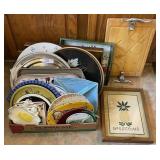 Large group of serving trays