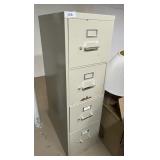 4-drawer metal file cabinet