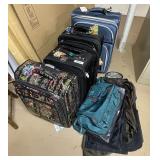 Suitcases and garment bags