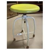 Vintage metal adjustable stool