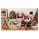 Huge lot of Christmas with 5 totes, etc.