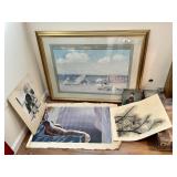 1 original art, 2 prints, 2 old photos