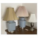 3 table lamps