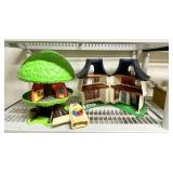 2 plastic house playsets, Fisher-Price movie