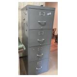 4-drawer metal file cabinet