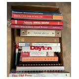 Box of cookbooks