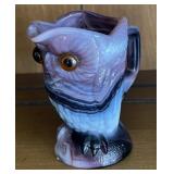 Purple Imperial slag glass creamer