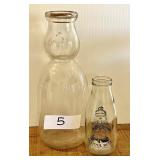 St. Louis Dairy & School Bell milk bottles