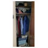 Contents of entry closet