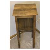 14.5" square side table 30" tall