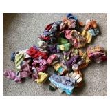 Hand knitted gloves