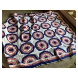 Red, white, blue quilt