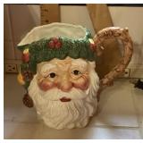 Fitz & Floyd Santa Claus pitcher