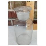Apothecary jar with ground glass stopper