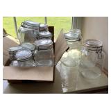 Glass canister jars