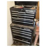 Craftsman mechanics toolbox w/keys and contents