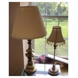2 table lamps
