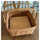 Longaberger basket with double handles