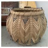 Signed basket with bail handle