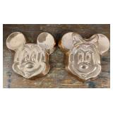 Mickey and Minnie Mouse cake molds