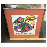 Framed Karl Appel serigraph