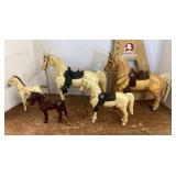 Group of toy horses