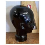 Black glass head