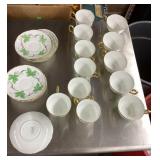 Partial set of Crown Staffordshire china