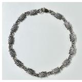 Sterling silver Celtic knot link bracelet