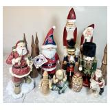 Christmas nutcracker and Santa dï¿½cor