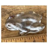 Blenko glass frog