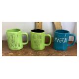 3 Rae Dunn novelty mugs