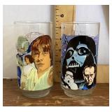 2 Star Wars character glasses 1977