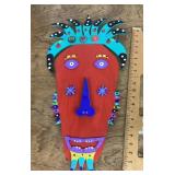 Wooden folk art face