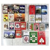 Large lot of souvenir playing cards