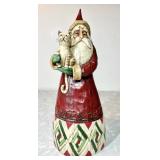 Jim Shore Santa with cat