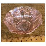 Pink Depression glass bowl
