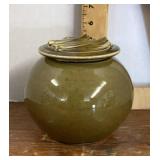 Studio pottery covered bowl