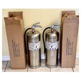 2 stainless Flag water fire extinguishers