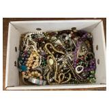 Box of costume jewelry