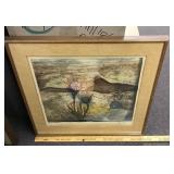 Rene Marcel Carcan signed and numbered print