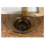Smoked glass bowl