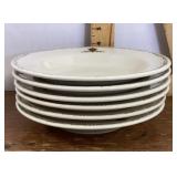 6 Hilton Hotels plates --Shenango China