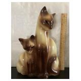 Vintage Howard Kron Siamese cats TV lamp