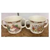 1936 Royal Doulton double handle Bunnykins mugs