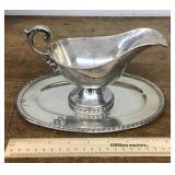 Sterling silver gravy boat