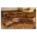 Hand carved Chinese fir bowl