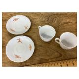 2 Tharaud tea cups and saucers