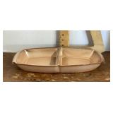 Frankoma Pottery divided dish